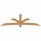 Ekena Millwork Davenport Timber Gable Bracket, Western Red Cedar, 108"W x 31 1/2"H x 5 1/2"D x 5 1/2"F, 7/12 Pitch GBW108X31X0606DAV00SWR - alternate 1